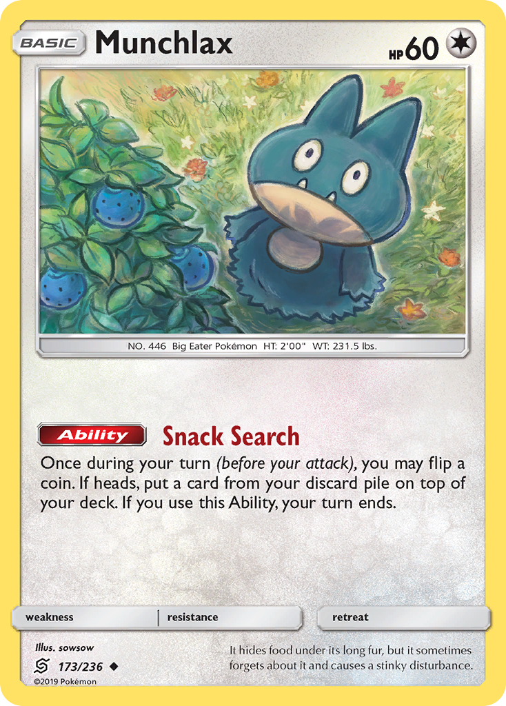 Munchlax — SM - Unified Minds #173/236