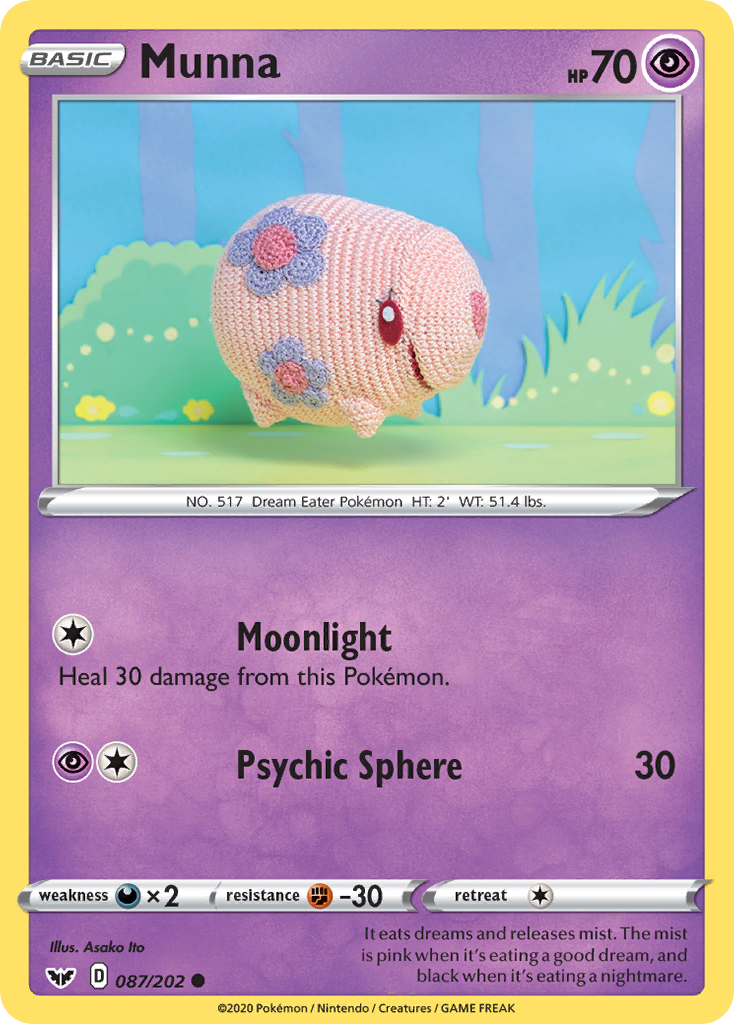 Munna — SWSH01: Sword & Shield Base Set #087/202
