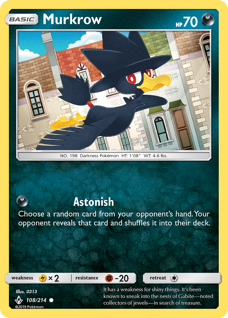 Murkrow — SM - Unbroken Bonds #108/214