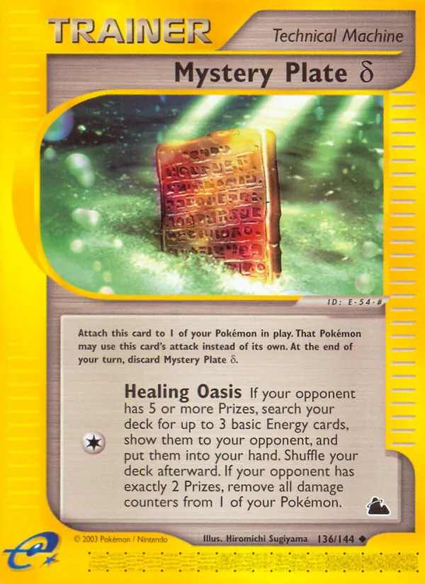 Mystery Plate Delta — Skyridge #136/144