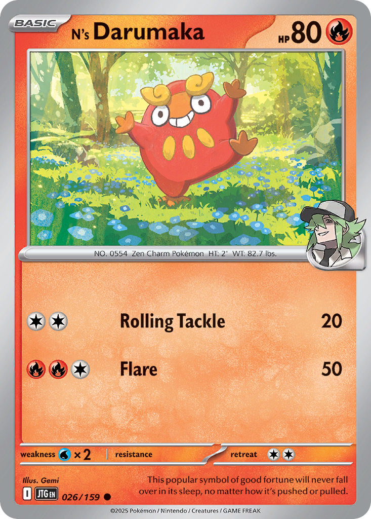 N's Darumaka — SV09: Journey Together #026/159