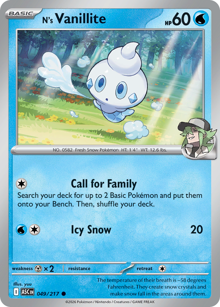 N's Vanillite (Poke Ball)