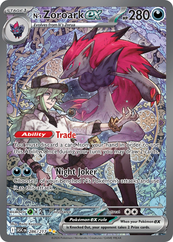N's Zoroark ex — ME: Ascended Heroes #286/217