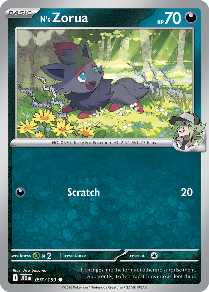 N's Zorua — SV09: Journey Together #097/159