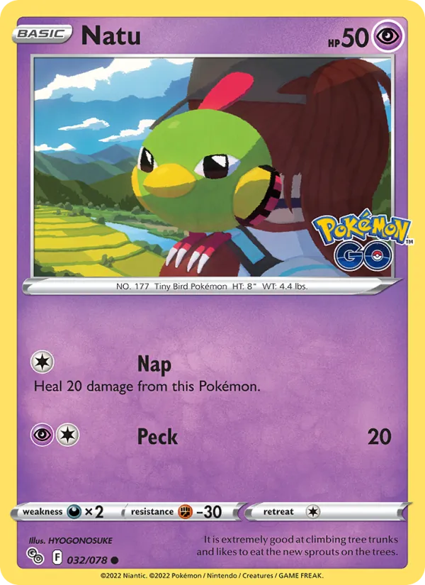 Natu — Pokemon GO #032/078
