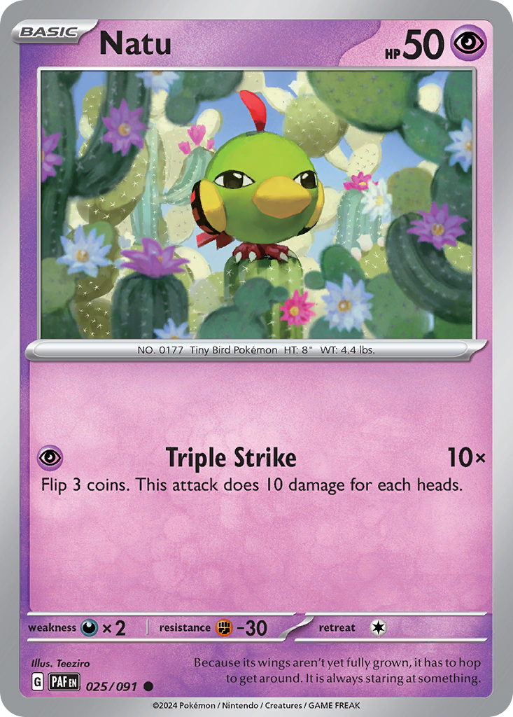 Natu — SV: Paldean Fates #025/091
