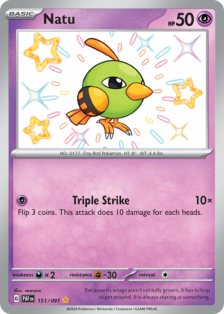 Natu — SV: Paldean Fates #151/091