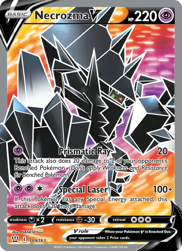 Necrozma V (Full Art) — SWSH05: Battle Styles #149/163