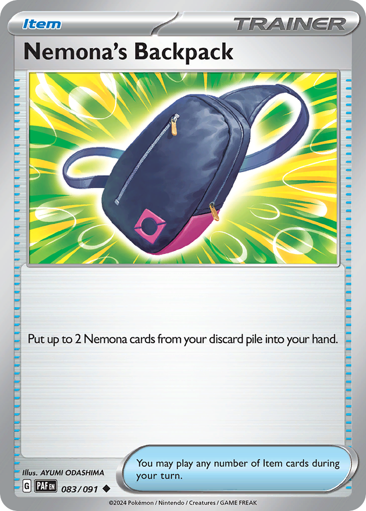 Nemona's Backpack — SV: Paldean Fates #083/091