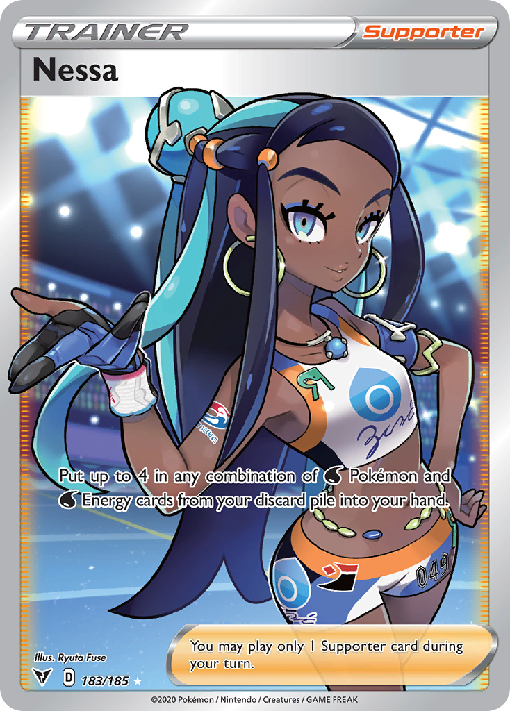Nessa (Full Art) — SWSH04: Vivid Voltage #183/185