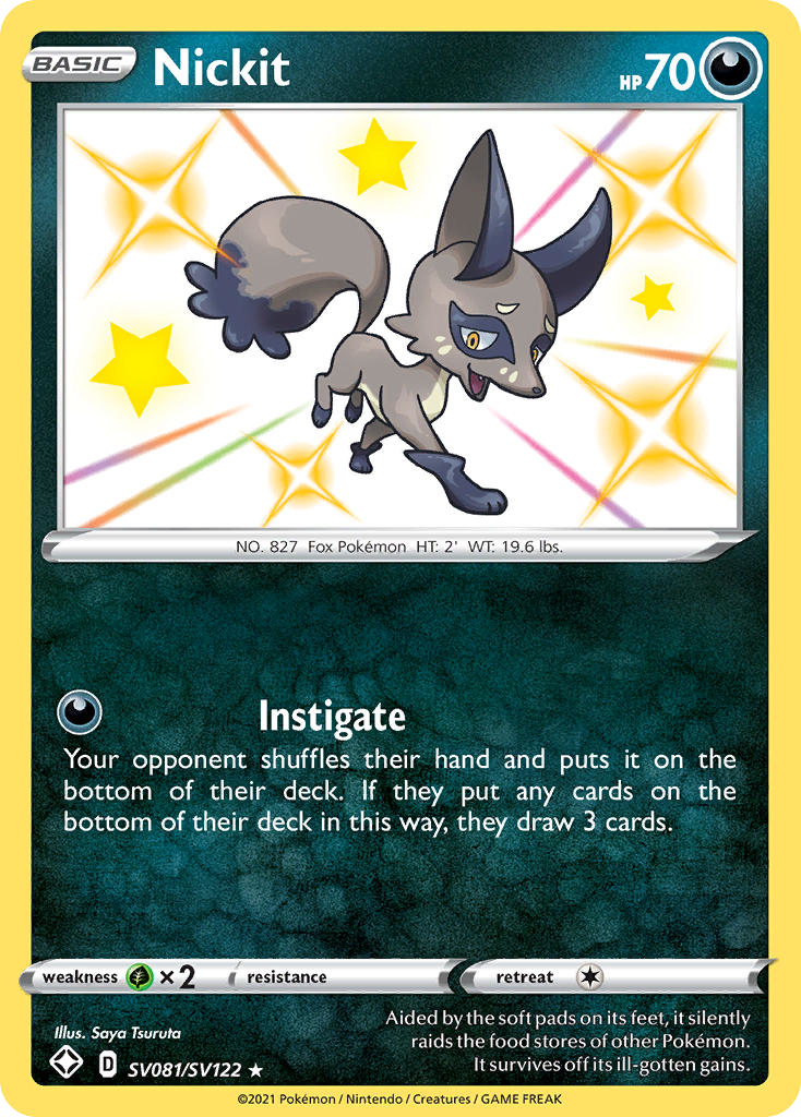 Nickit — Shining Fates: Shiny Vault #SV081/SV122