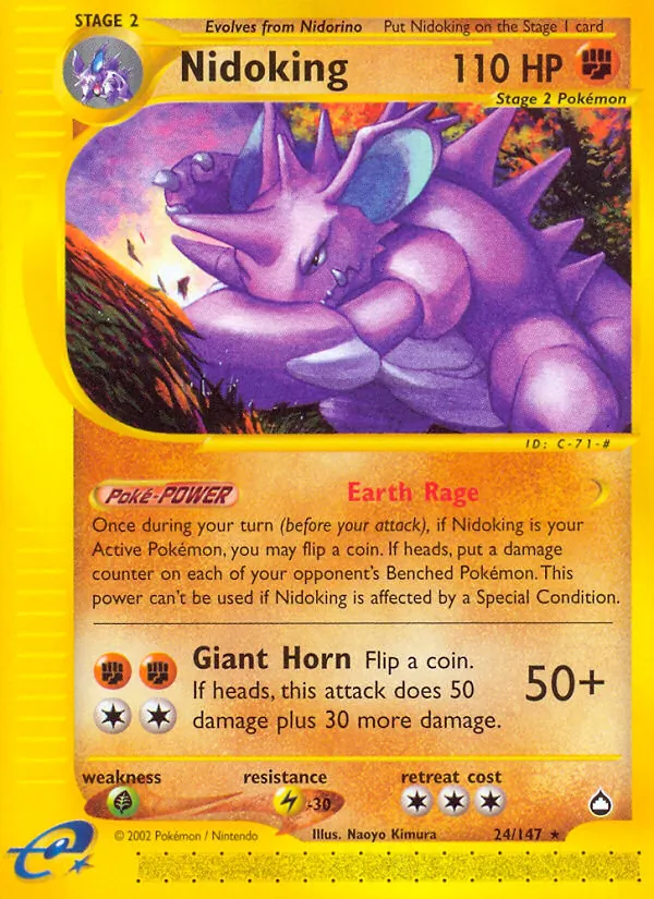 Nidoking (24) — Aquapolis #024/147