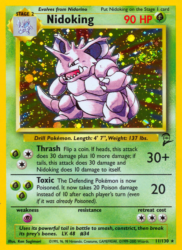 Nidoking — Base Set 2 #011/130