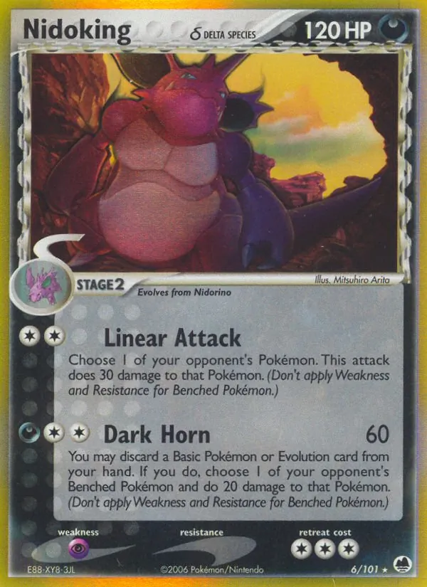 Nidoking (Delta Species) — Dragon Frontiers #6/101