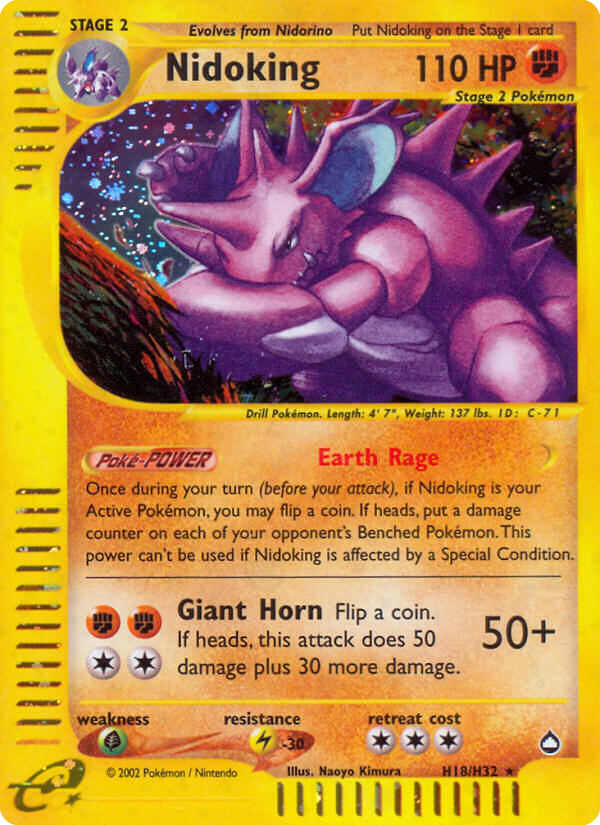 Nidoking (H18) — Aquapolis #H18/H32