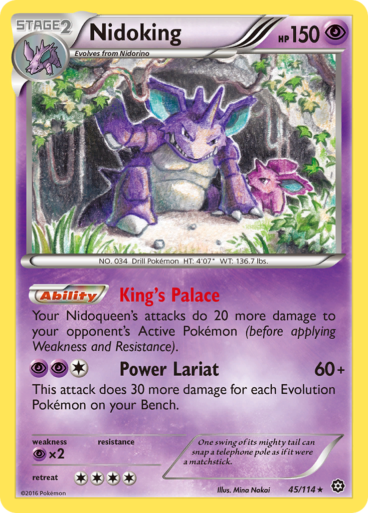 Nidoking — XY - Steam Siege #45/114