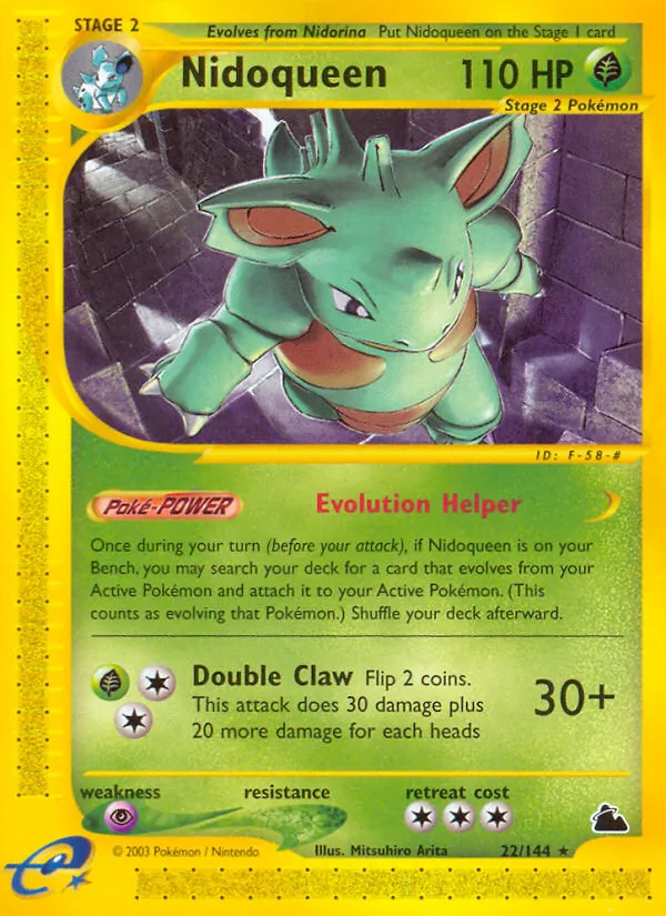 Nidoqueen (22) — Skyridge #022/144