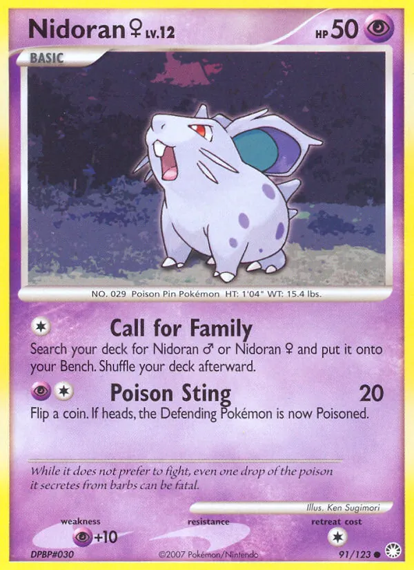 Nidoran F — Mysterious Treasures #91/123