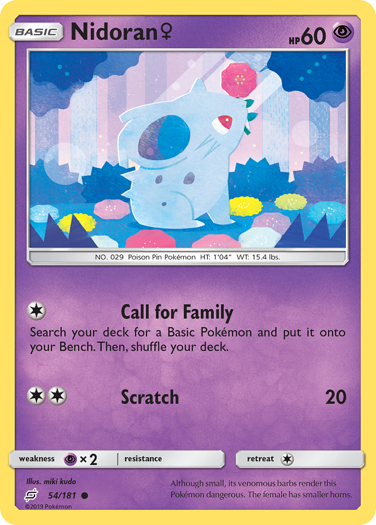 Nidoran F — SM - Team Up #54/181