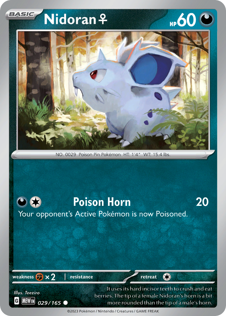 Nidoran F — SV: Scarlet & Violet 151 #029/165