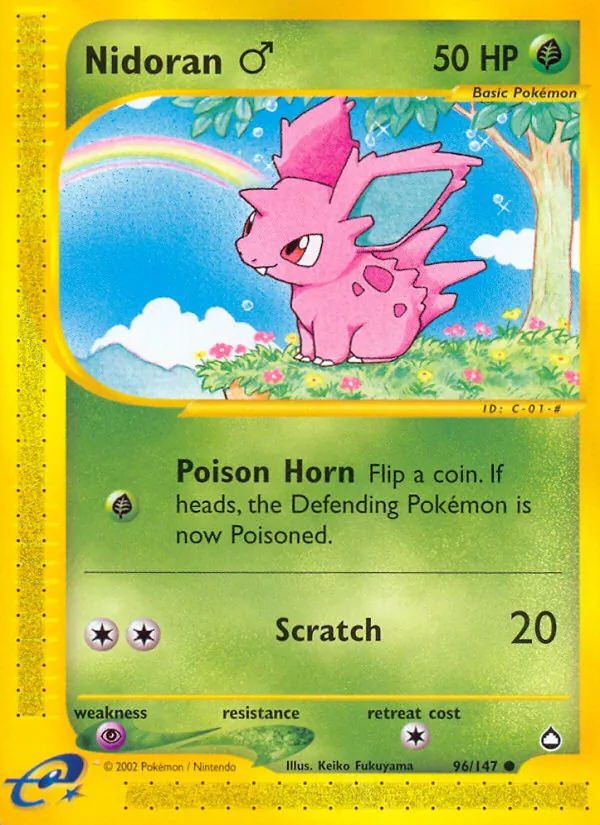 Nidoran M — Aquapolis #096/147