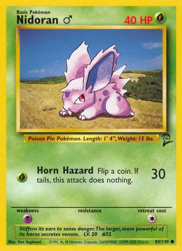 Nidoran M — Base Set 2 #083/130