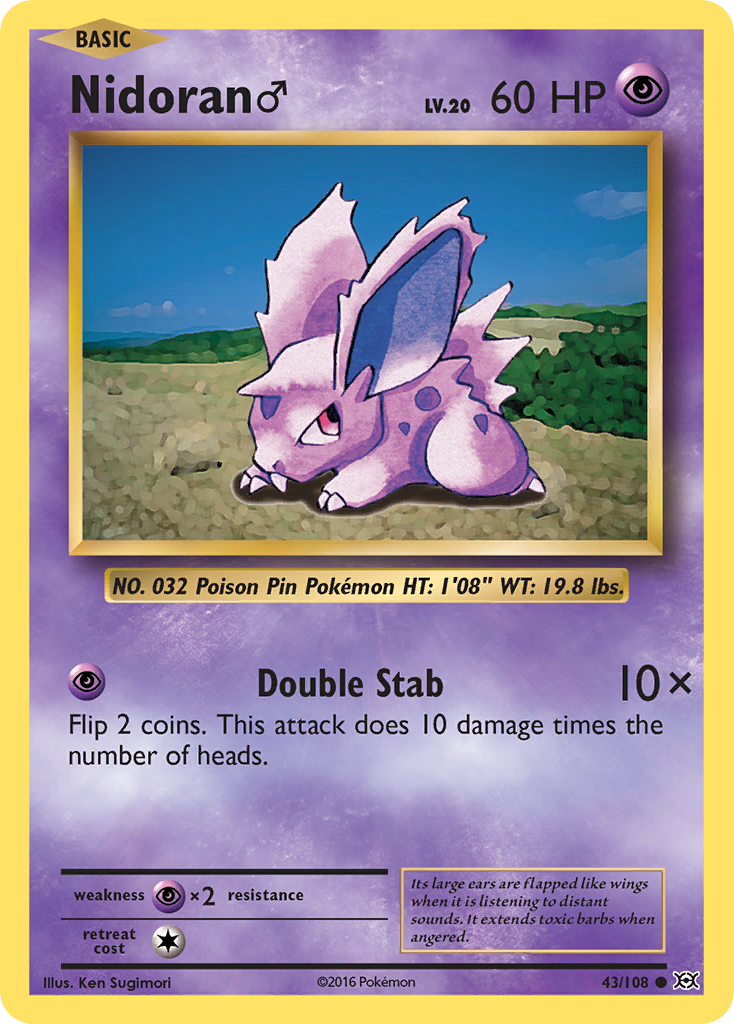 Nidoran M — XY - Evolutions #43/108