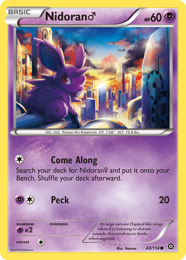 Nidoran M — XY - Steam Siege #43/114