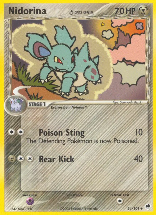 Nidorina (Delta Species) — Dragon Frontiers #34/101