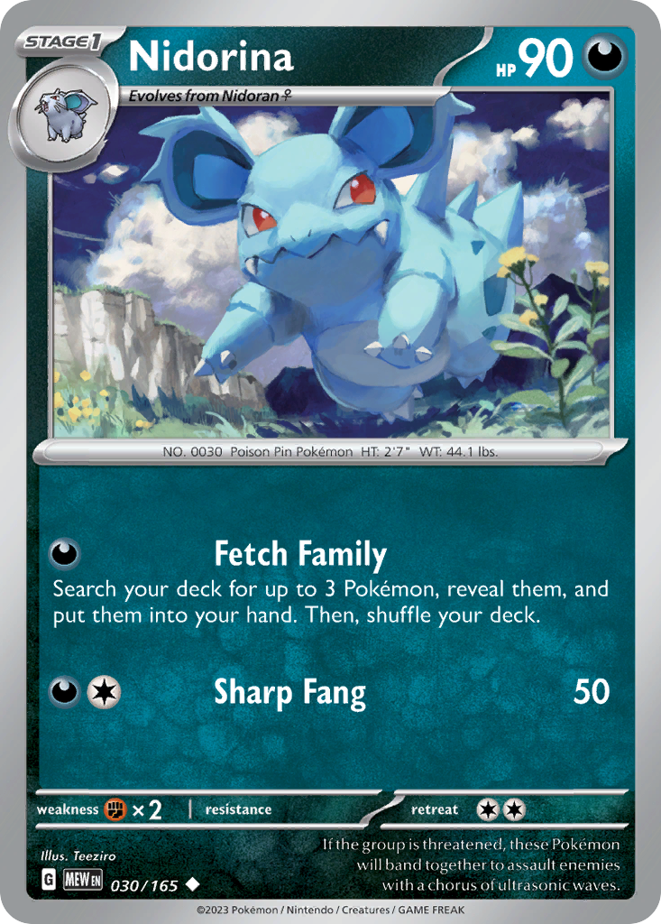 Nidorina — SV: Scarlet & Violet 151 #030/165