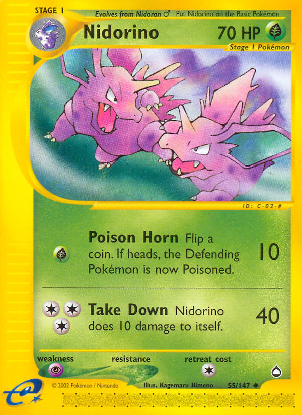 Nidorino — Aquapolis #055/147
