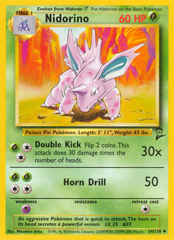 Nidorino — Base Set 2 #054/130
