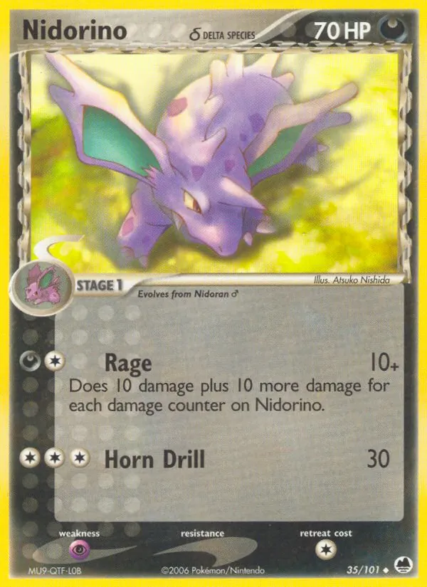 Nidorino (Delta Species) — Dragon Frontiers #35/101