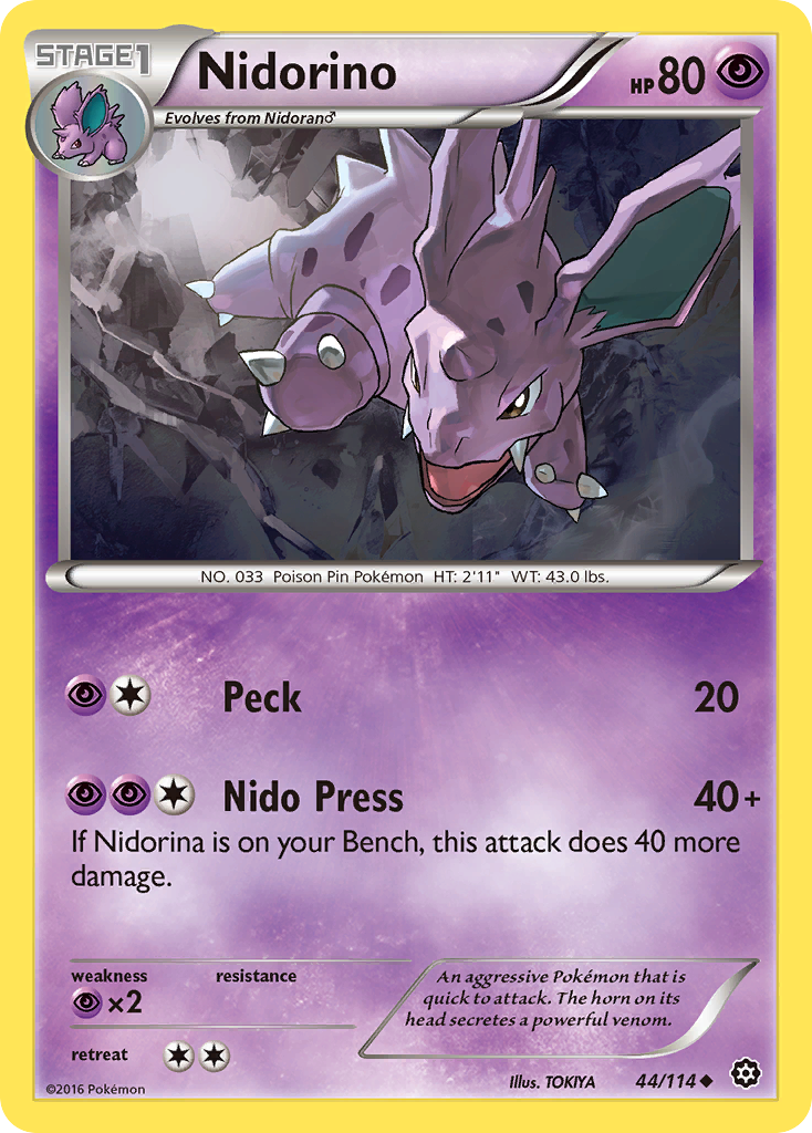 Nidorino — XY - Steam Siege #44/114