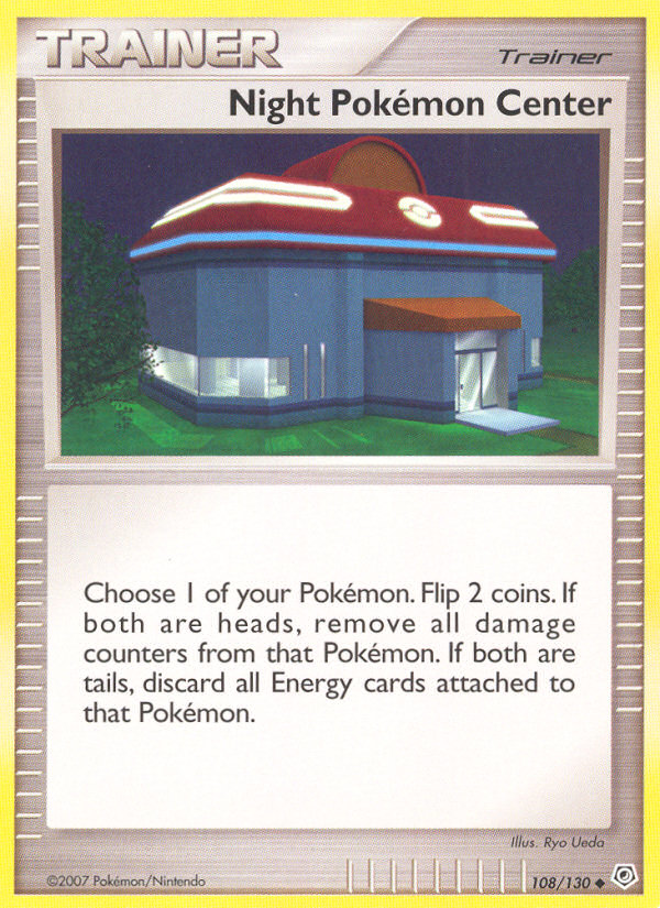 Night Pokemon Center — Diamond and Pearl #108/130