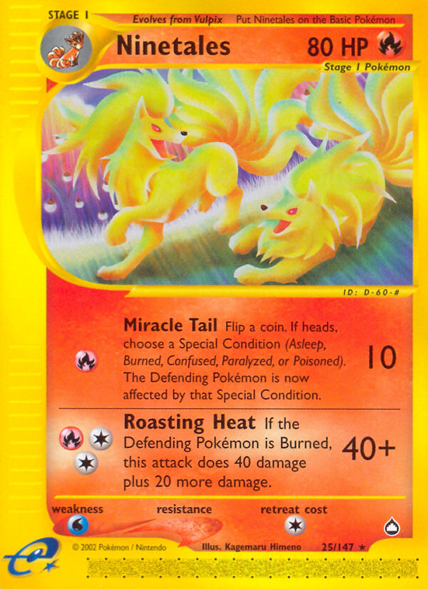 Ninetales — Aquapolis #025/147