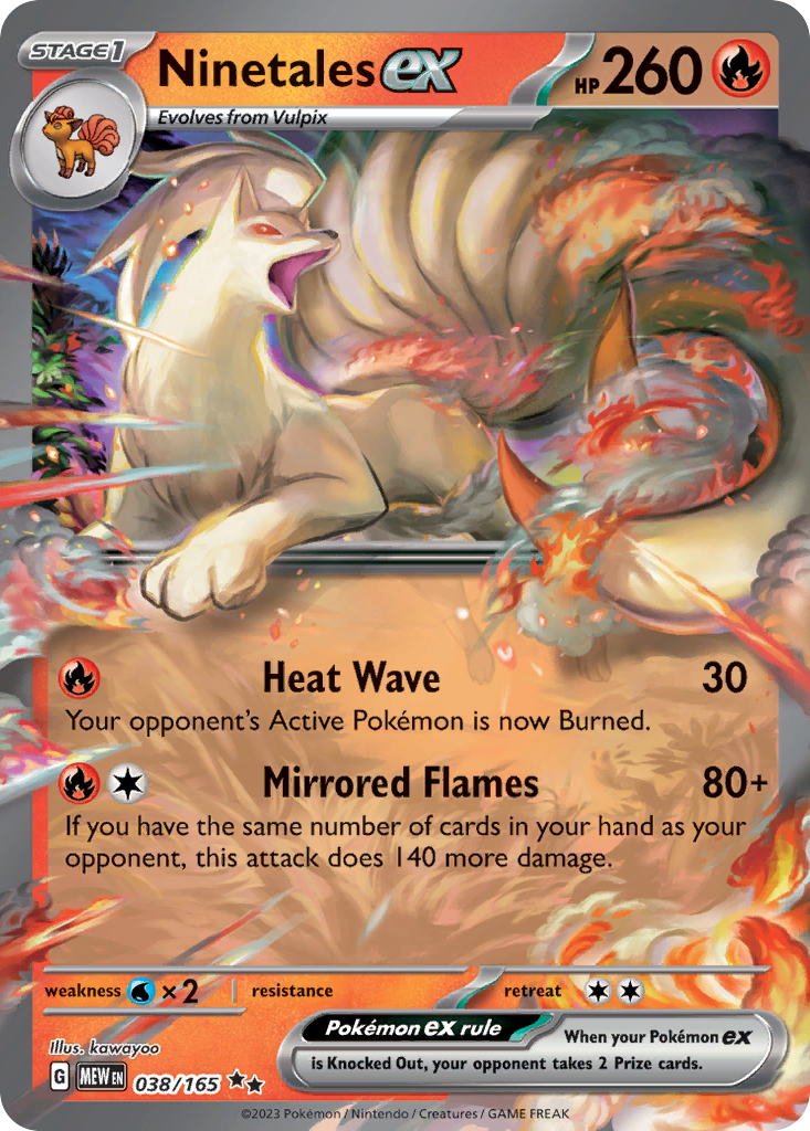 Ninetales ex — SV: Scarlet & Violet 151 #038/165