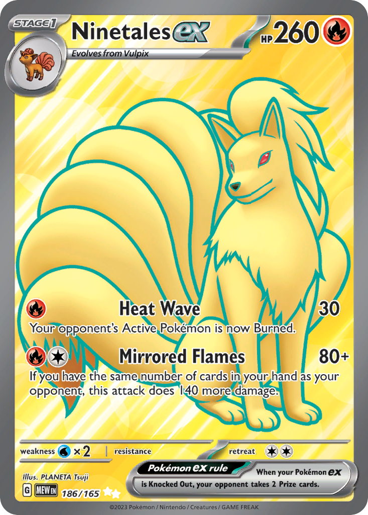 Ninetales ex — SV: Scarlet & Violet 151 #186/165