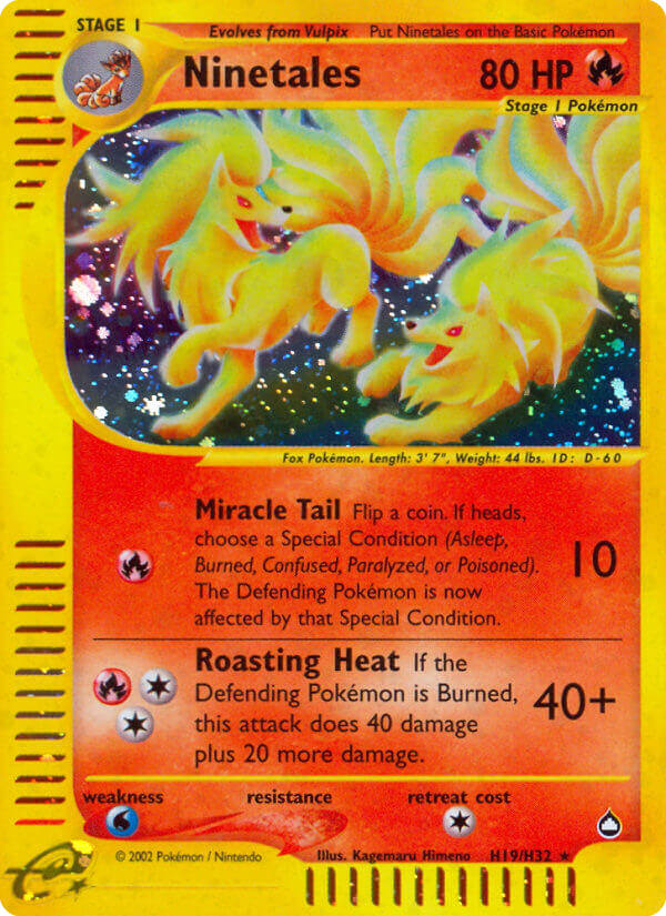 Ninetales (H19) — Aquapolis #H19/H32