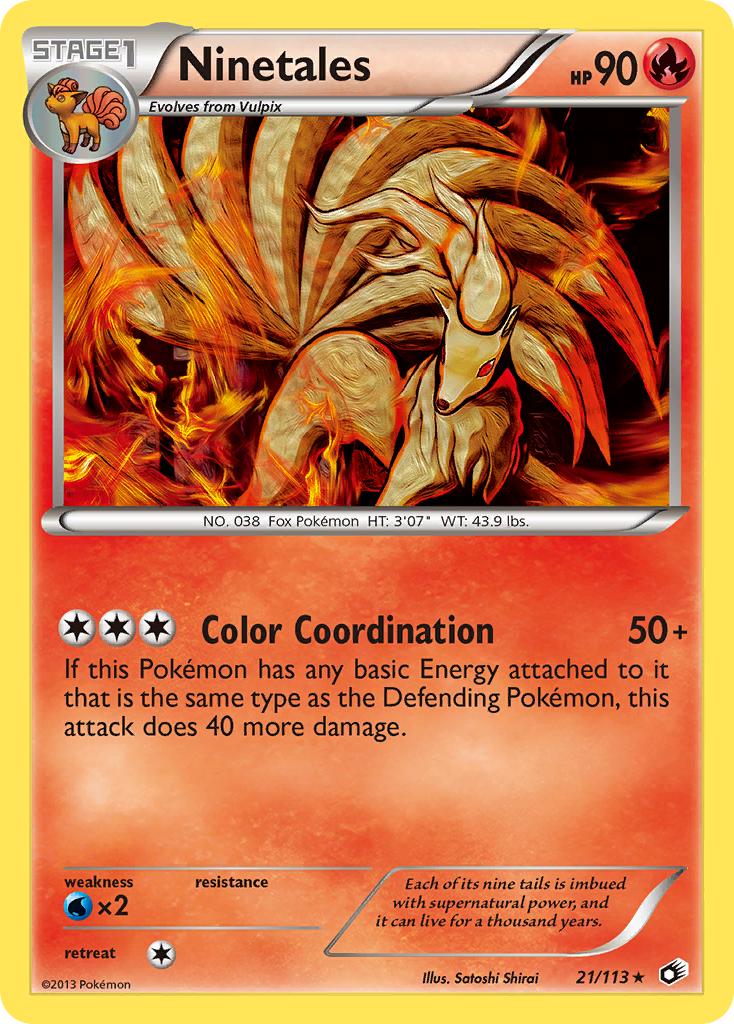 Ninetales — Legendary Treasures #21/113