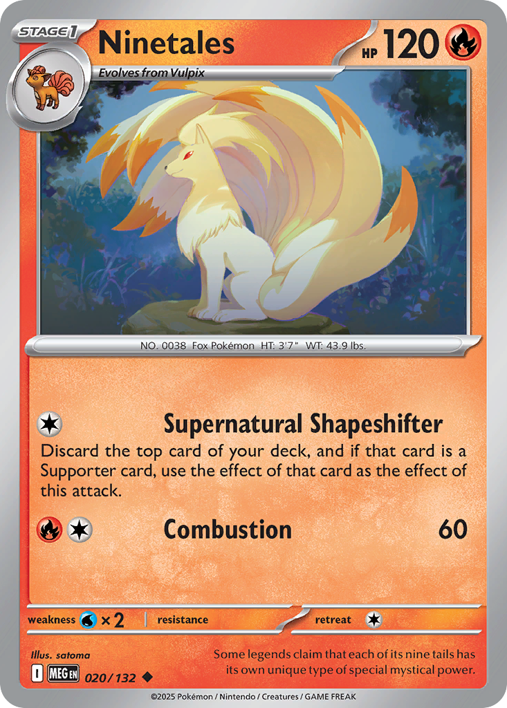 Ninetales — ME01: Mega Evolution #020/132