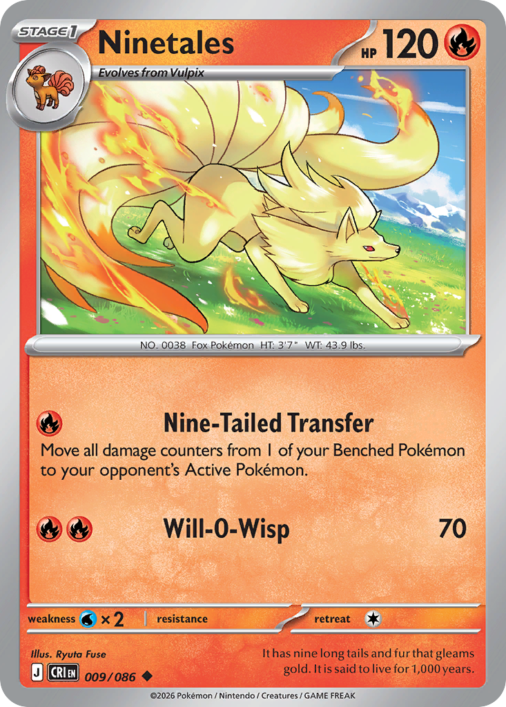 Ninetales — ME04: Chaos Rising #009/086