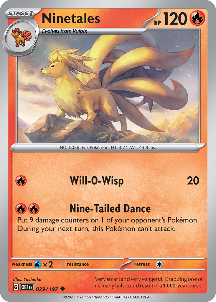 Ninetales — SV03: Obsidian Flames #029/197
