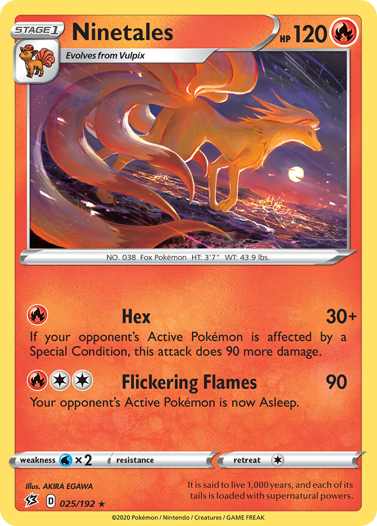Ninetales — SWSH02: Rebel Clash #025/192
