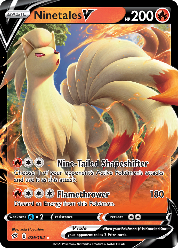 Ninetales V — SWSH02: Rebel Clash #026/192