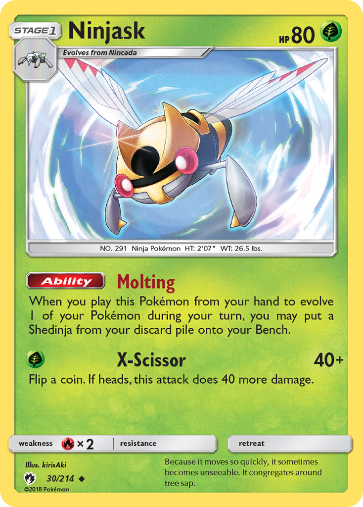 Ninjask — SM - Lost Thunder #30/214