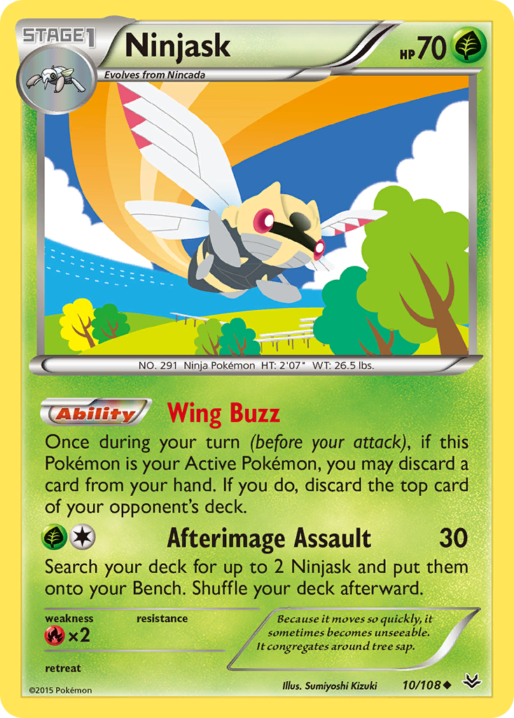 Ninjask — XY - Roaring Skies #10/108