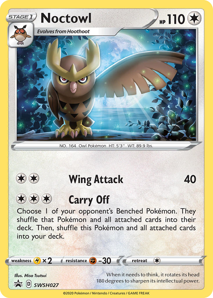 Noctowl — SWSH: Sword & Shield Promo Cards #SWSH027