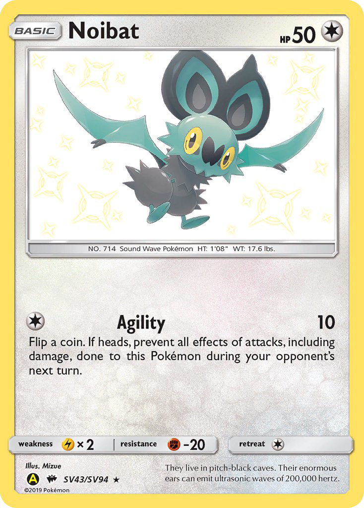 Noibat — Hidden Fates: Shiny Vault #SV43/SV94