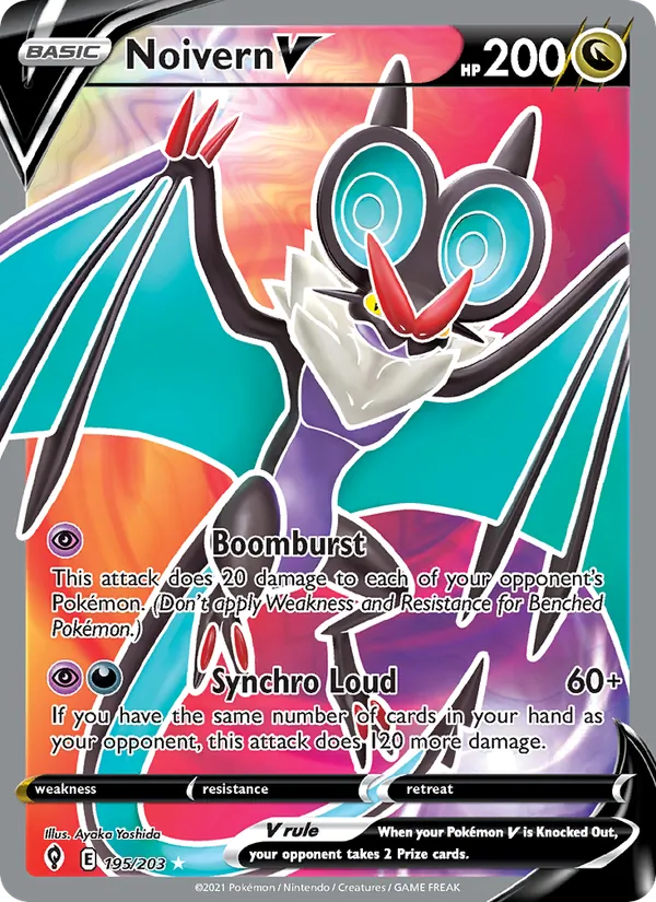 Noivern V (Full Art) — SWSH07: Evolving Skies #195/203
